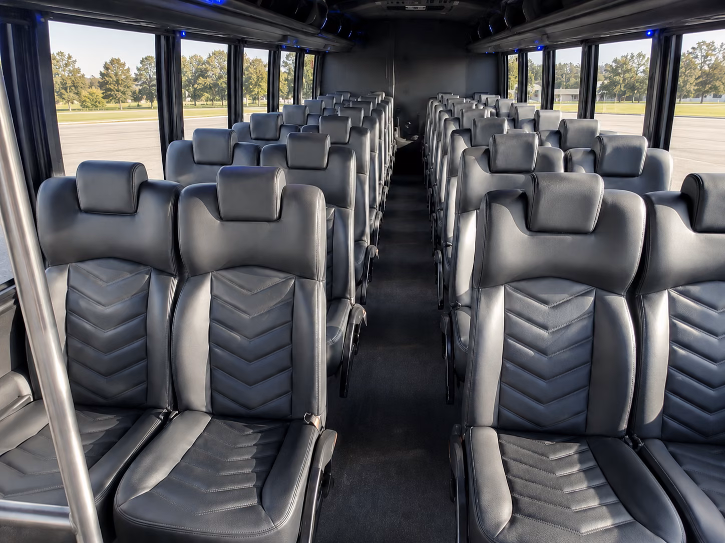 portland 18 passenger minibus interior