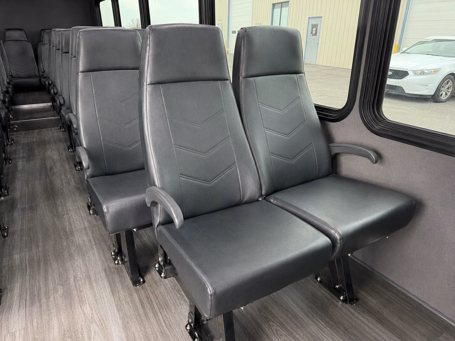 portland 20 passenger minibus inside
