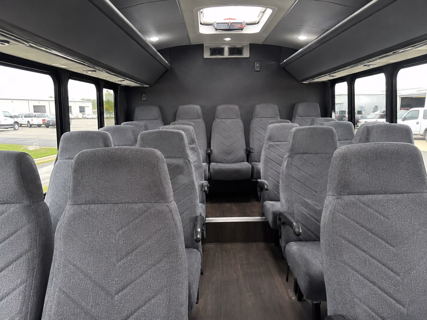 portland 20 passenger minibus interior