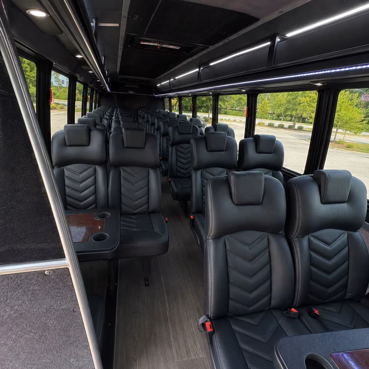 portland 25 passenger minibus inside