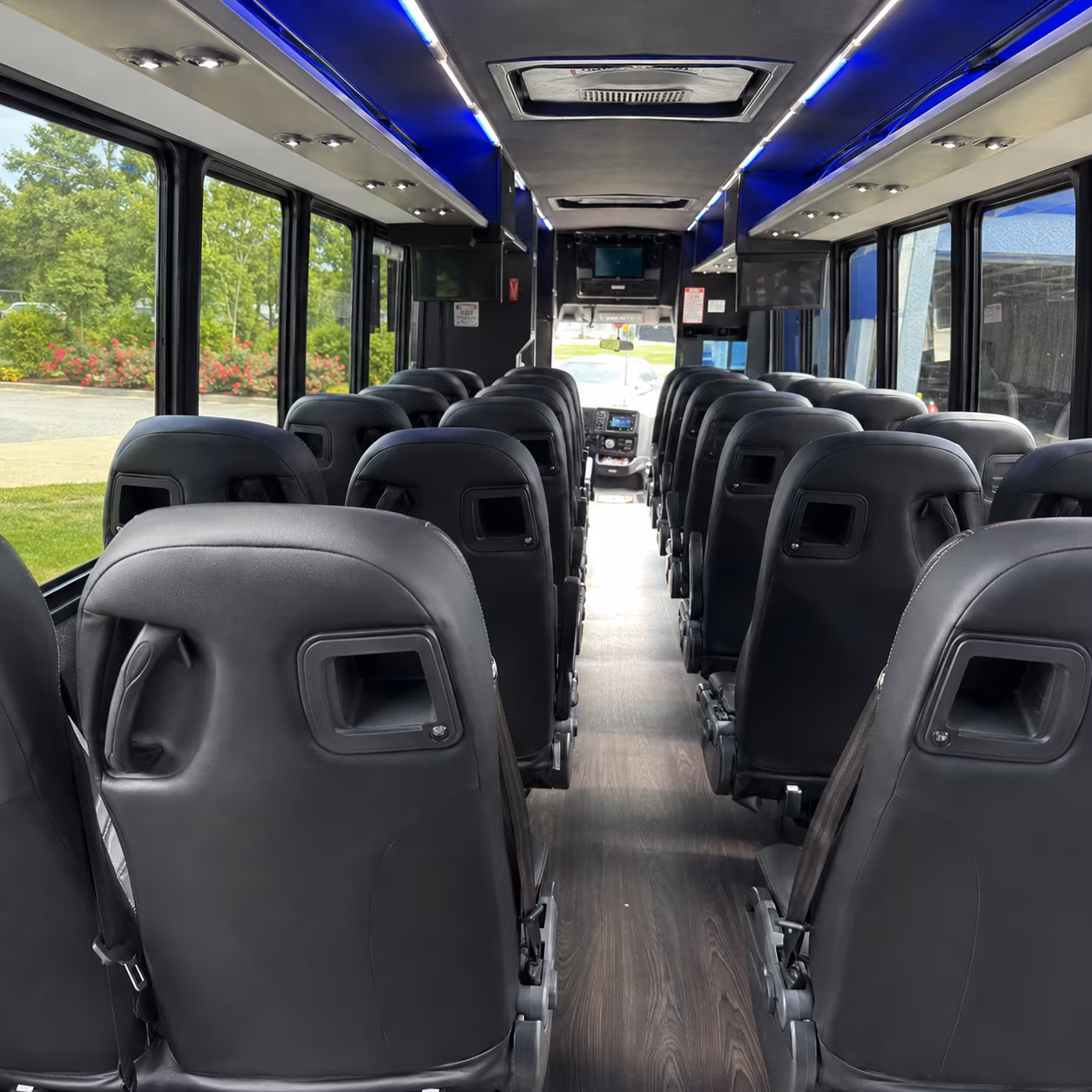 portland 28 passenger minibus inside