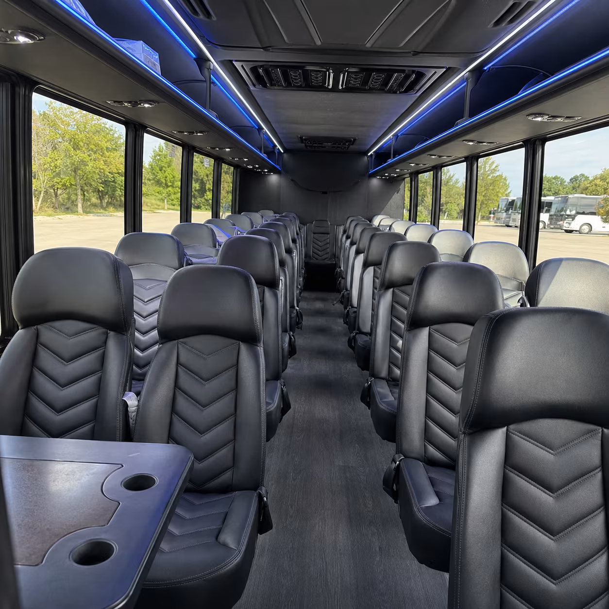 portland 30 passenger minibus interior