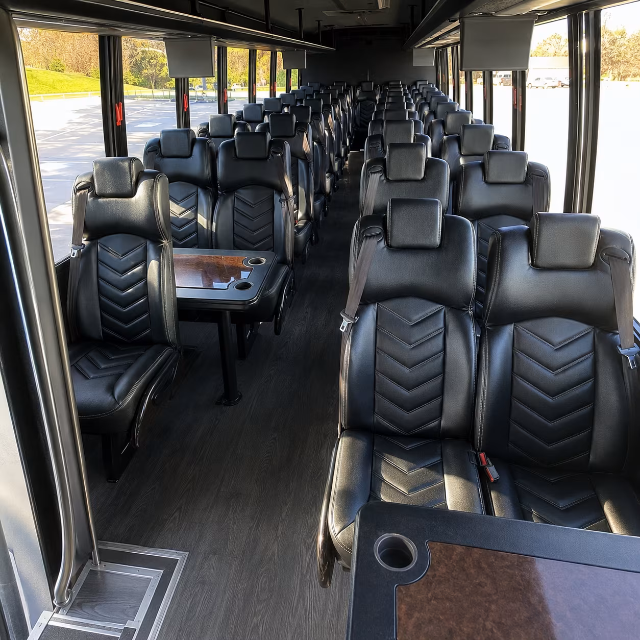 portland 35 passenger minibus inside
