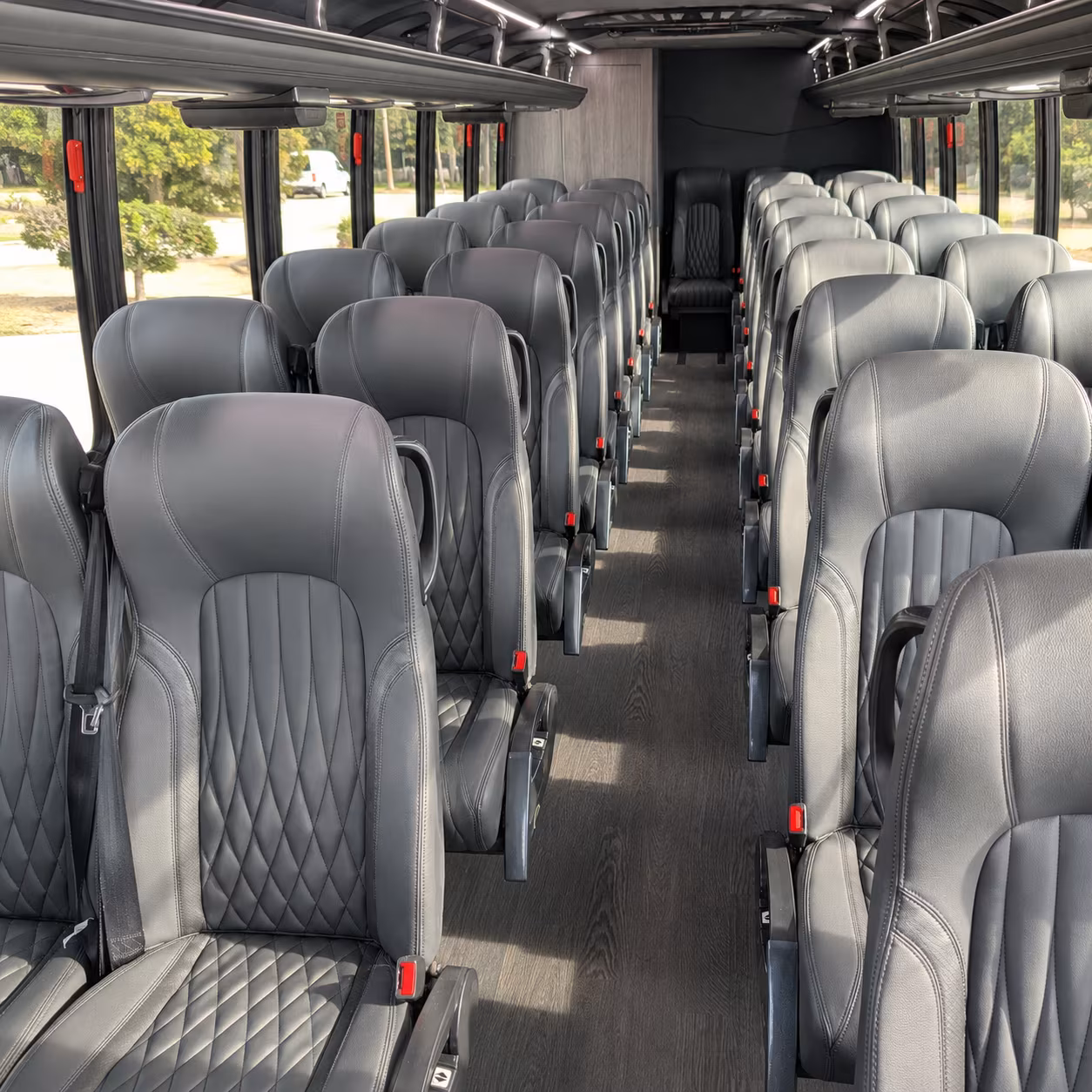 portland 35 passenger minibus interior