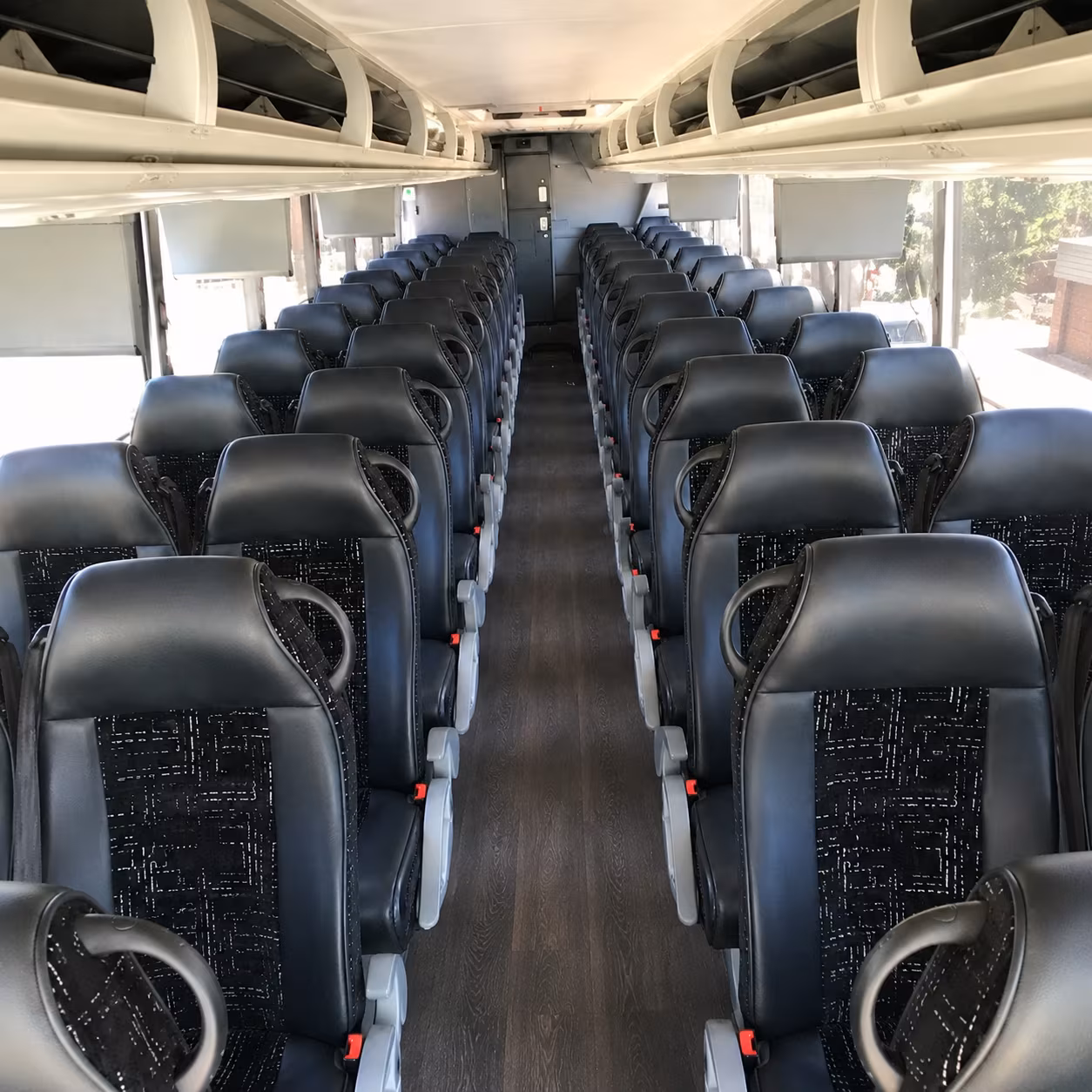portland charter bus interior